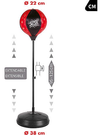 Sac de frappe pour enfants avec gants et gonfleur cb sports