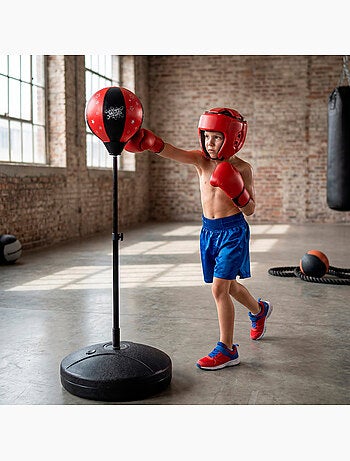 Sac de frappe pour enfants avec gants et gonfleur cb sports