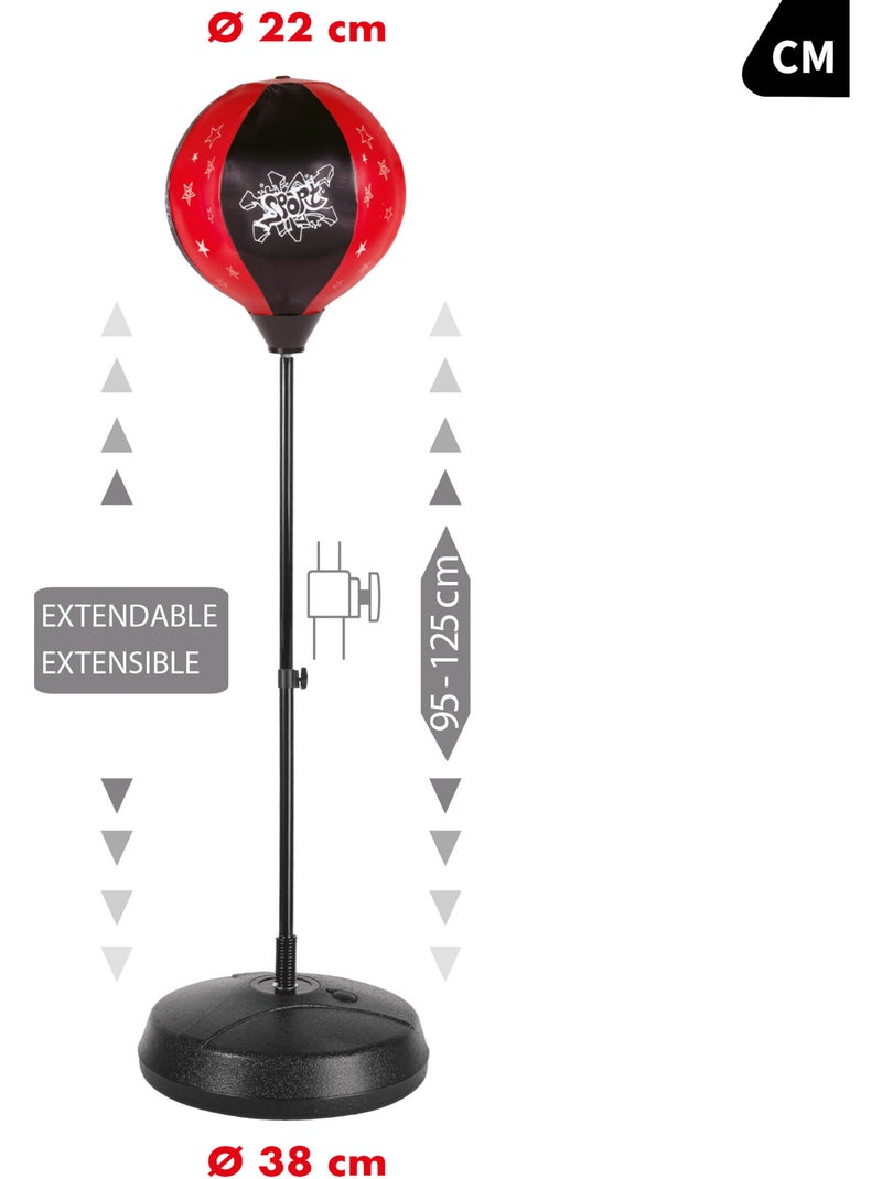 Sac de frappe pour enfants avec gants et gonfleur cb sports N/A - Kiabi