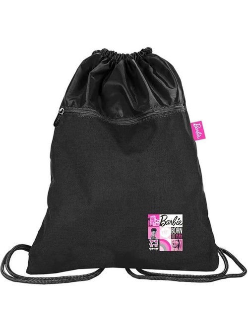 Sac de natation à cordon 45 cm Barbie – Poche zippée - Kiabi Sac de natation à cordon 45 cm Barbie – Poche zippée - Kiabi
