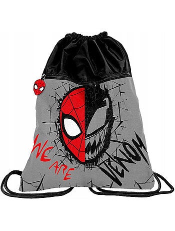 Sac de natation à cordon SPIDERMAN 45 cm – poche zippée