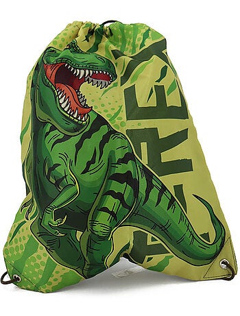 Sac de natation à cordon T-Rex dinosaure 40 cm - La boutique des toons