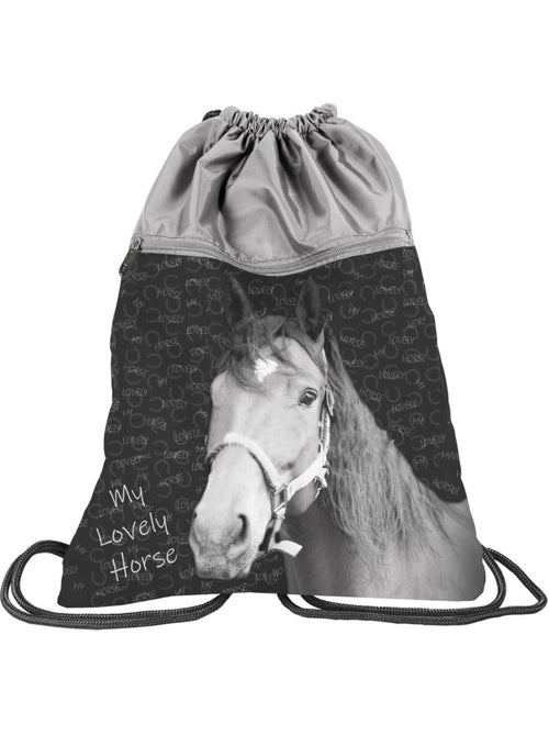 Sac de natation à dos à cordon 45 cm 'Love Horse' – La boutique des toons - Kiabi