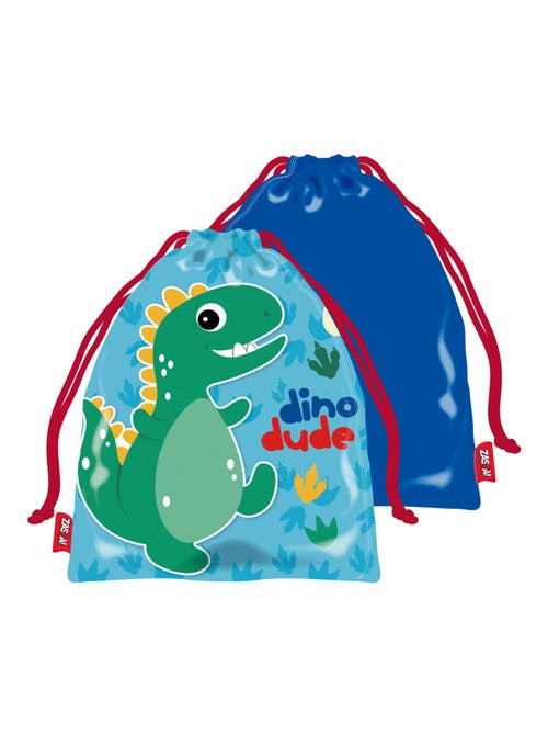 Sac de pique-nique - Dinosaures  -Dino Dude - 26,5x21,5 cm - Kiabi