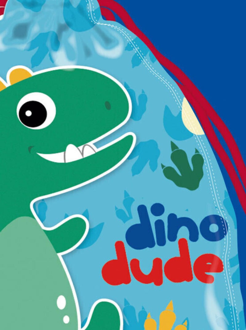 Sac de pique-nique - Dinosaures  -Dino Dude - 26,5x21,5 cm Bleu - Kiabi