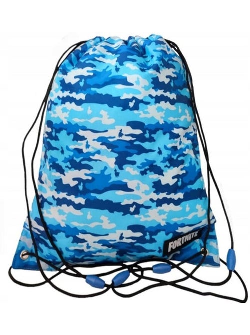 Sac de piscine à cordon enfant Fortnite 42 cm camouflage bleu - Kiabi Sac de piscine à cordon enfant Fortnite 42 cm camouflage bleu - Kiabi