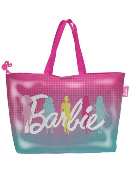 Sac de plage - Barbie Rose - Rose - 48x32 cm - Fermeture éclair - Kiabi