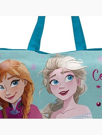 Sac de plage - La Reine des Neiges (Elsa & Anna) - Rose - Polyester/PVC - 22,5x15x16,5 cm