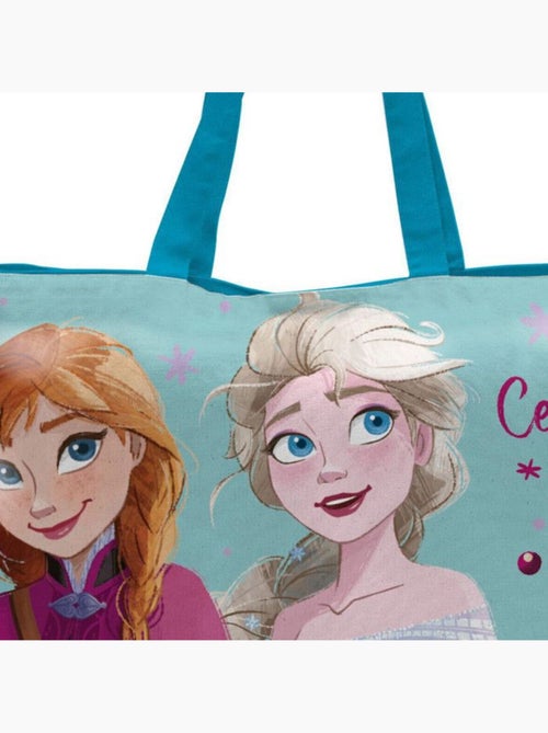 Sac de plage - La Reine des Neiges (Elsa & Anna) - Rose - Polyester/PVC - 22,5x15x16,5 cm - Kiabi