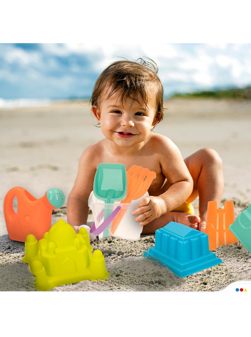 Sac de plage avec seau et accessoires color beach N/A - Kiabi