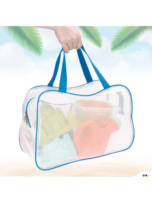 Sac de plage avec seau et accessoires color beach - Kiabi