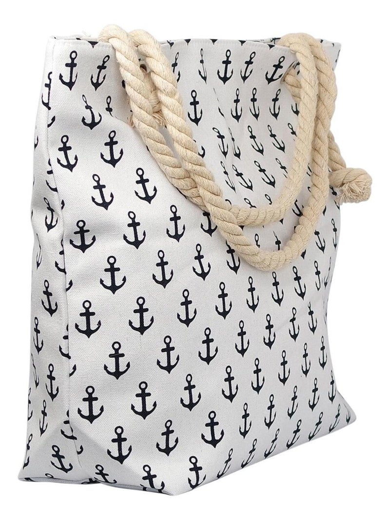 Sac de plage BRETAGNE Blanc - Kiabi