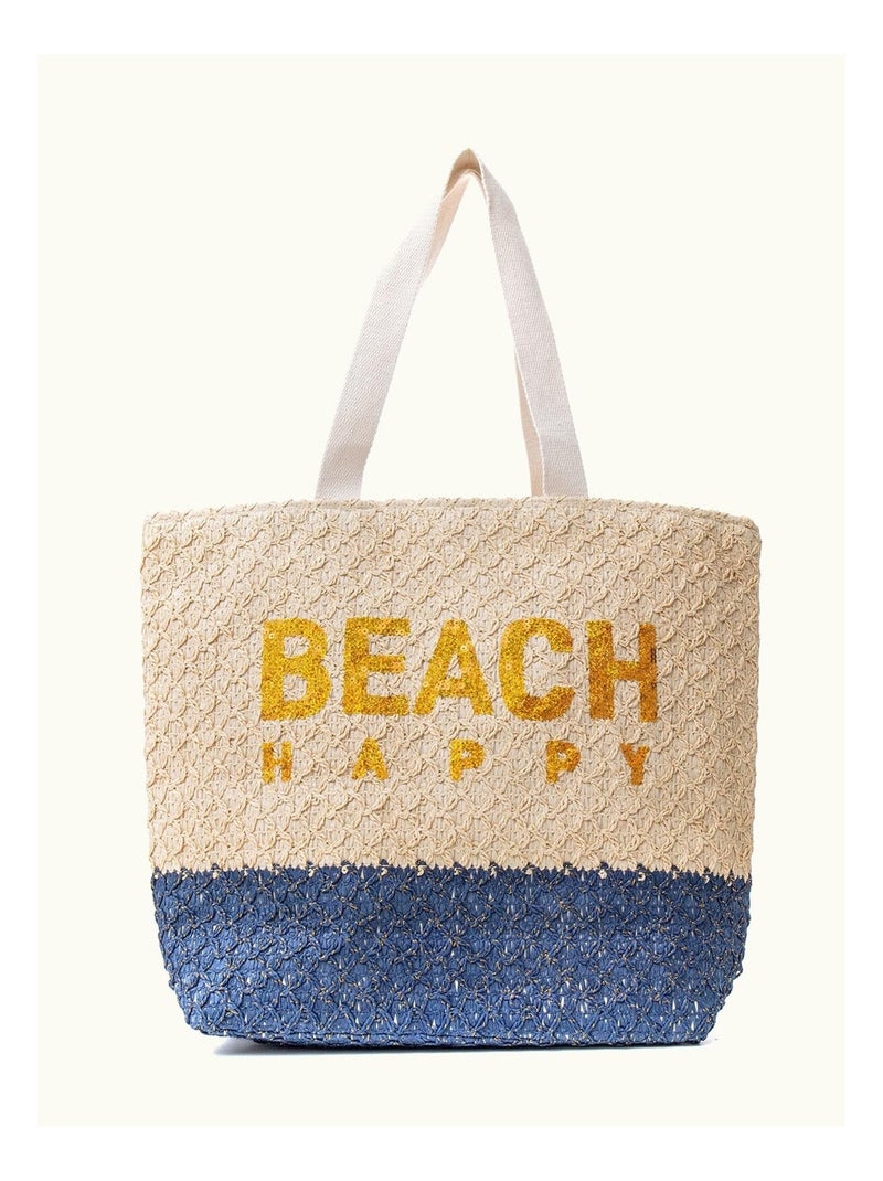 Sac de plage DL-LEONIE Beige - Kiabi
