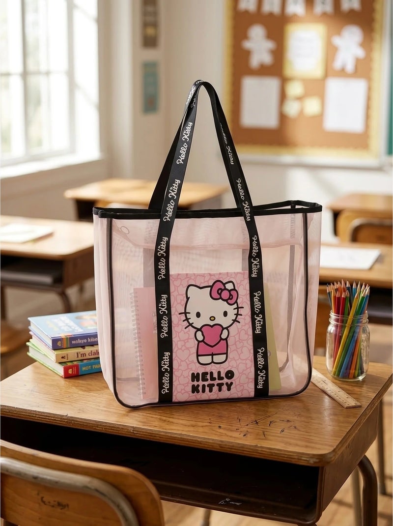 Sac de plage enfant en polyester Hello Kitty Sanrio Rose - Kiabi