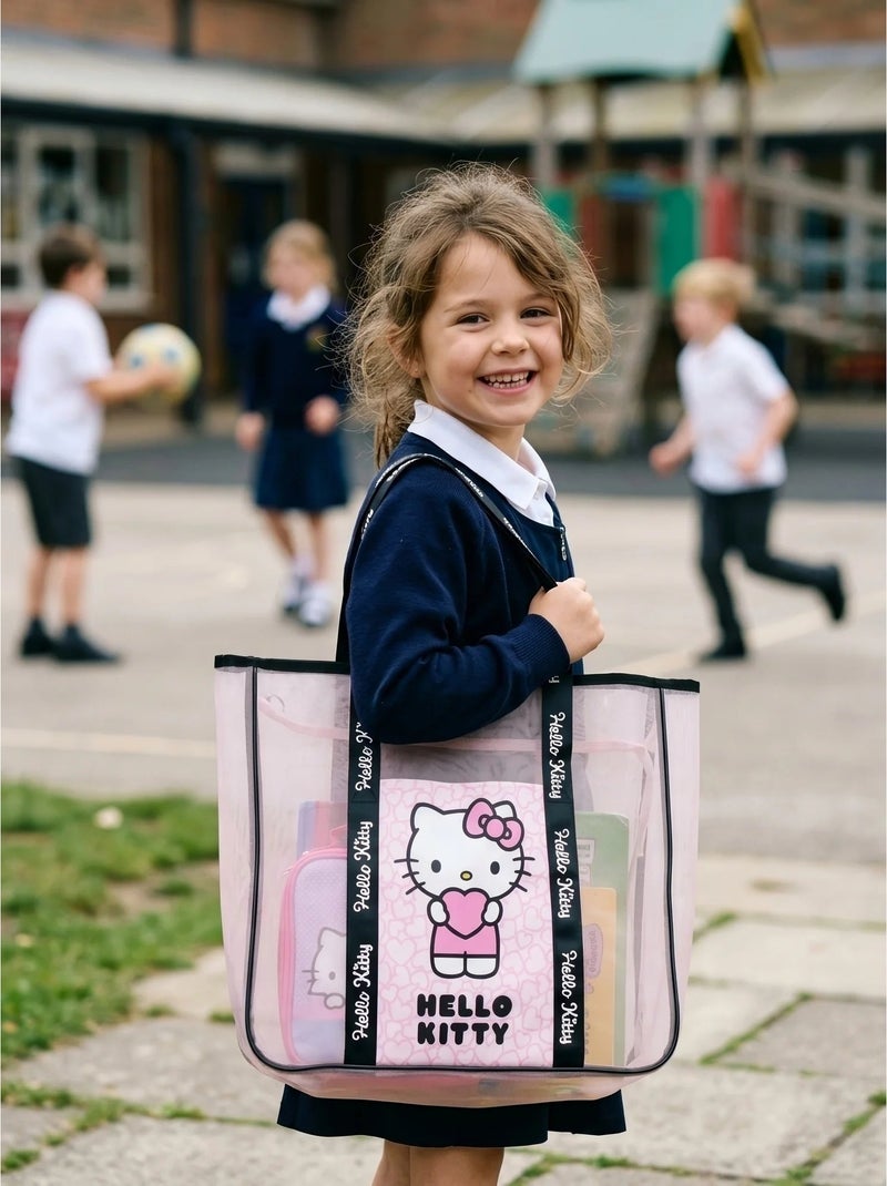 Sac de plage enfant en polyester Hello Kitty Sanrio Rose - Kiabi