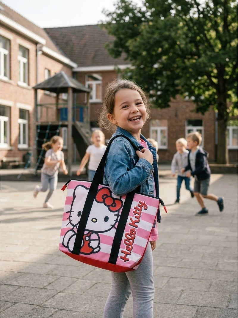 Sac de plage grand format en polyester Hello Kitty Sanrio Multicolore - Kiabi