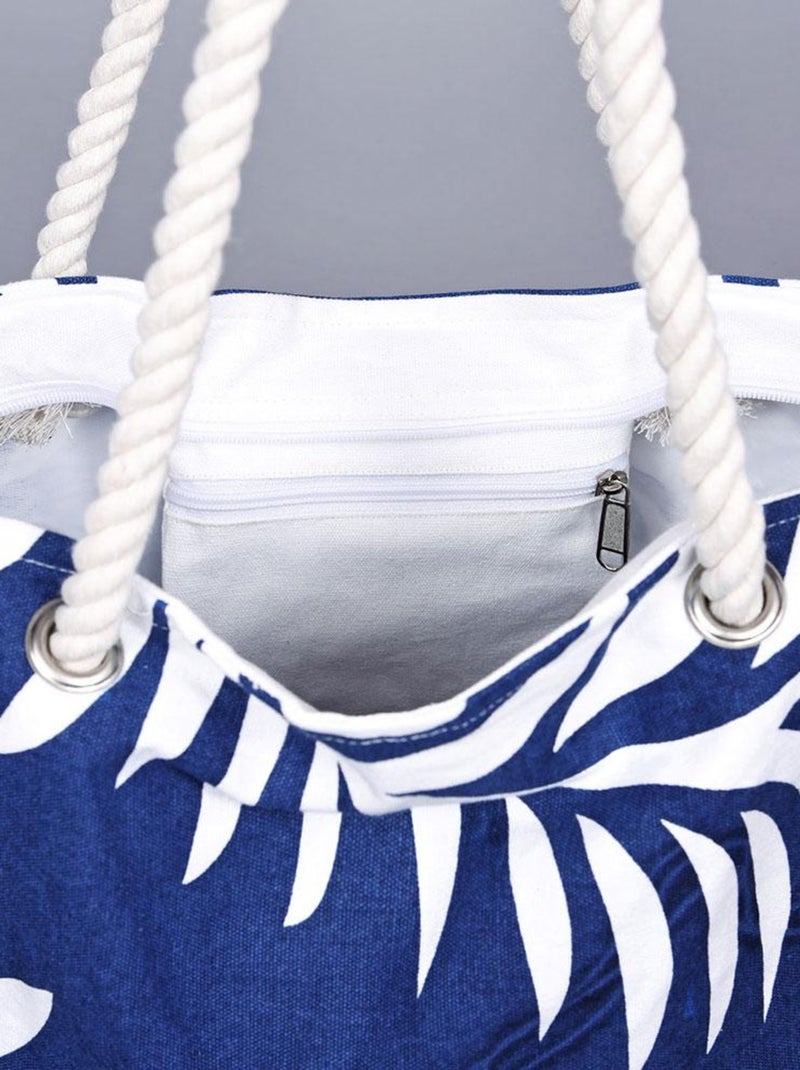 Sac de plage Iléa Bleu marine - Kiabi