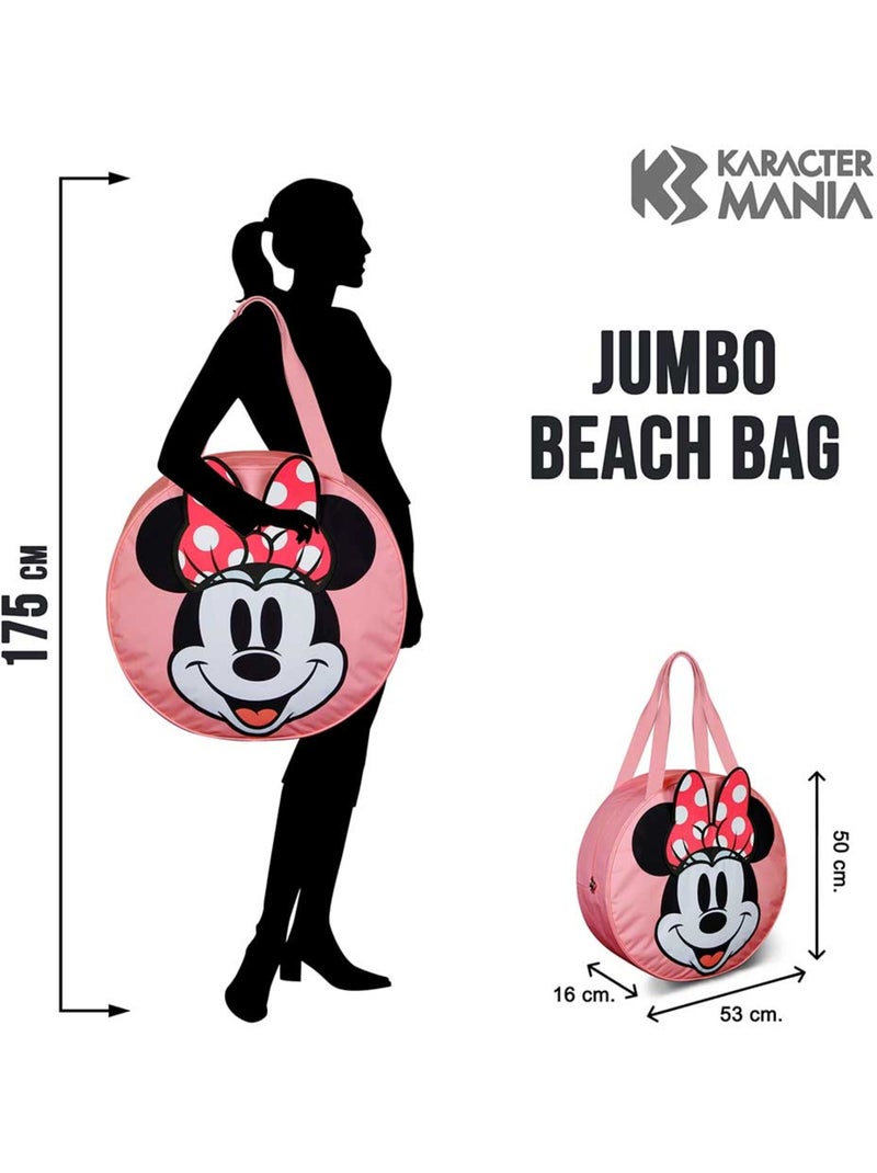 Sac de Plage Jumbo - Disney Minnie Mouse Face - Multicolore - Taille Unique Multicolore - Kiabi