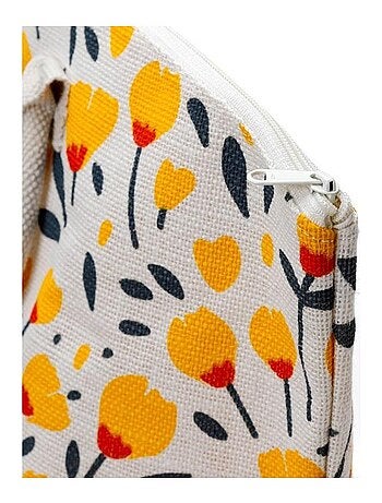 Sac de plage jute 41 x 53 cm Bouton d or