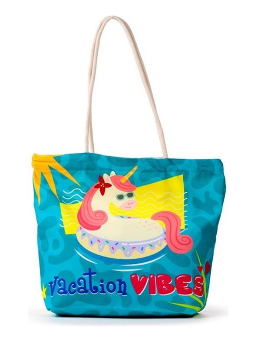 Sac de plage Licorne a la plage - Kiabi