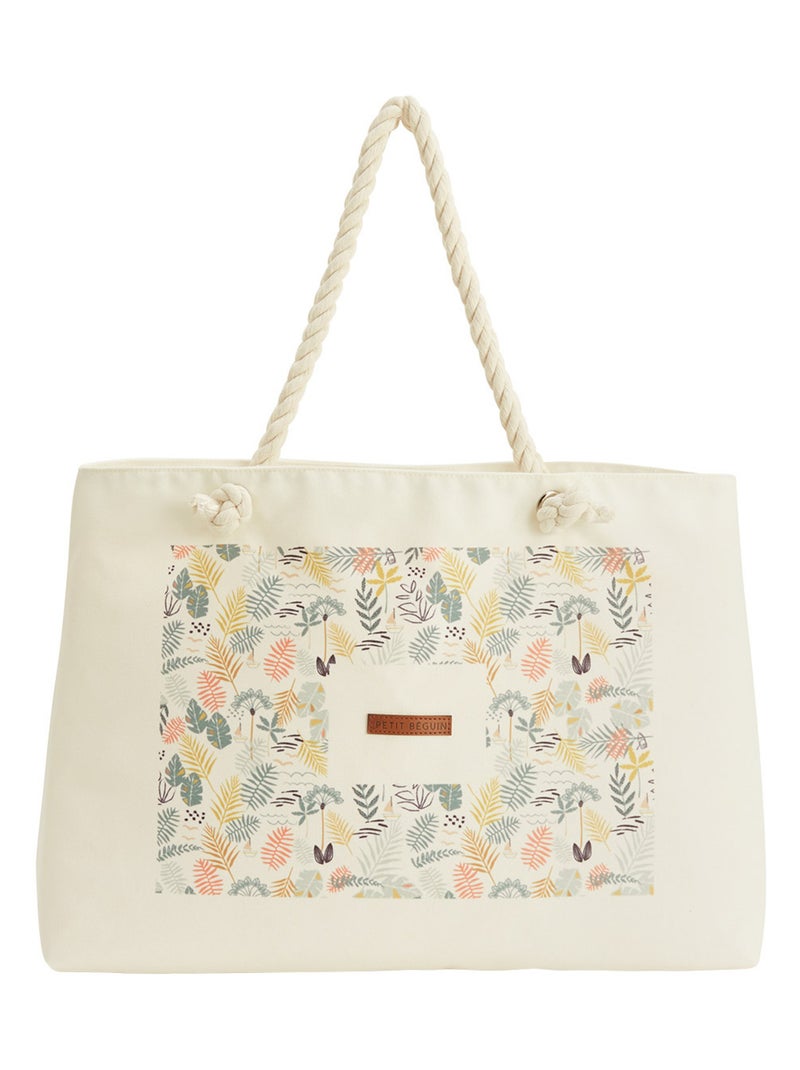 Sac de plage Mio Ecru - Kiabi