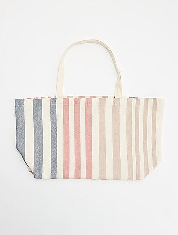 Sac de plage rayé