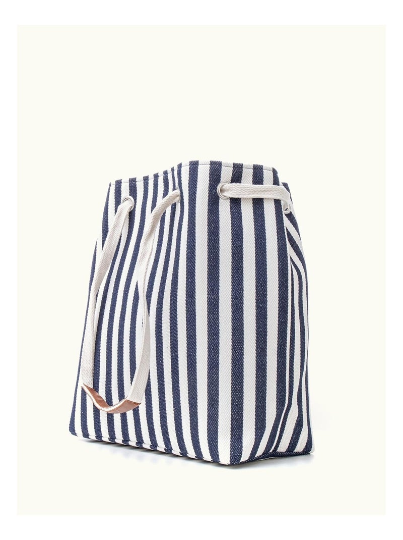 Sac de plage rayures marine DL-CELIA Bleu marine - Kiabi