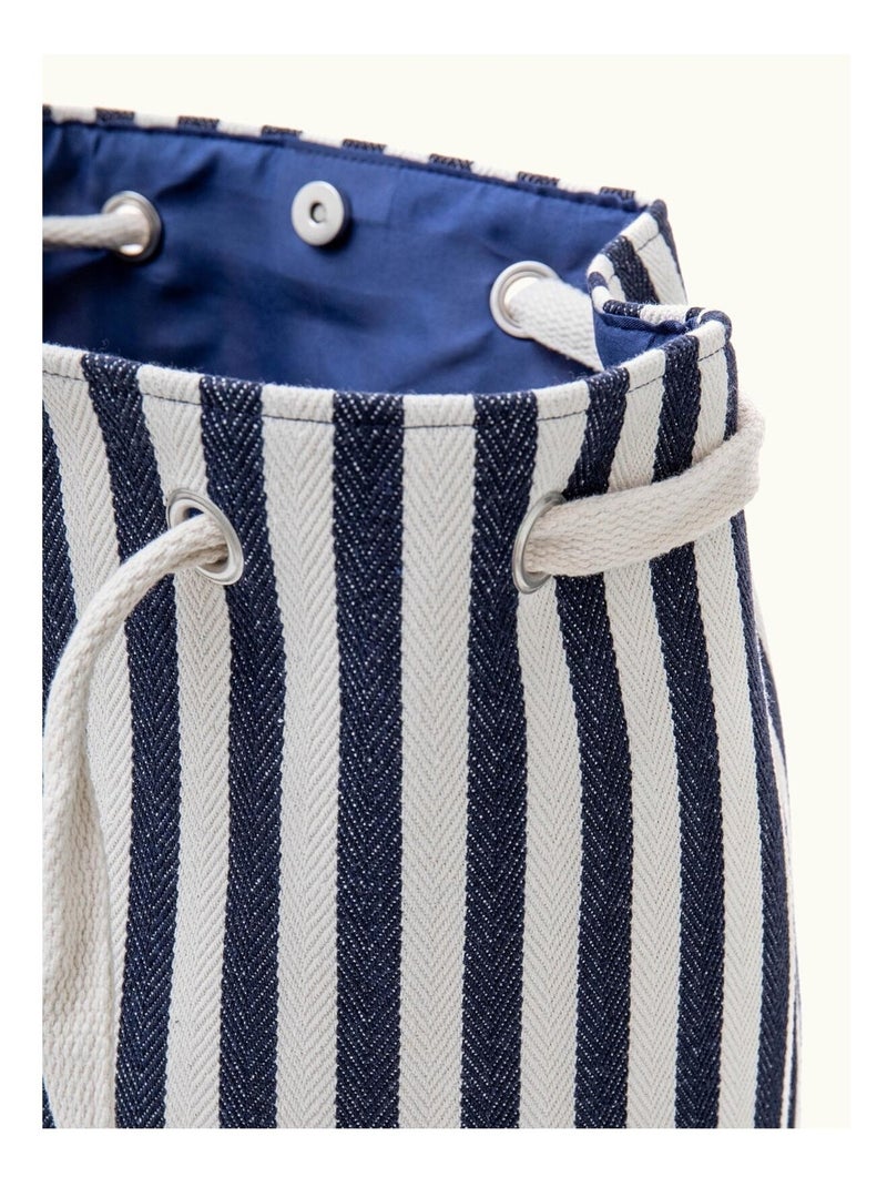 Sac de plage rayures marine DL-CELIA Bleu marine - Kiabi