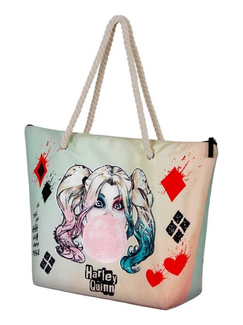 Sac de Plage Soleil - DC Comics Harley Quinn Mad Love - Beige - Taille Unique - Kiabi