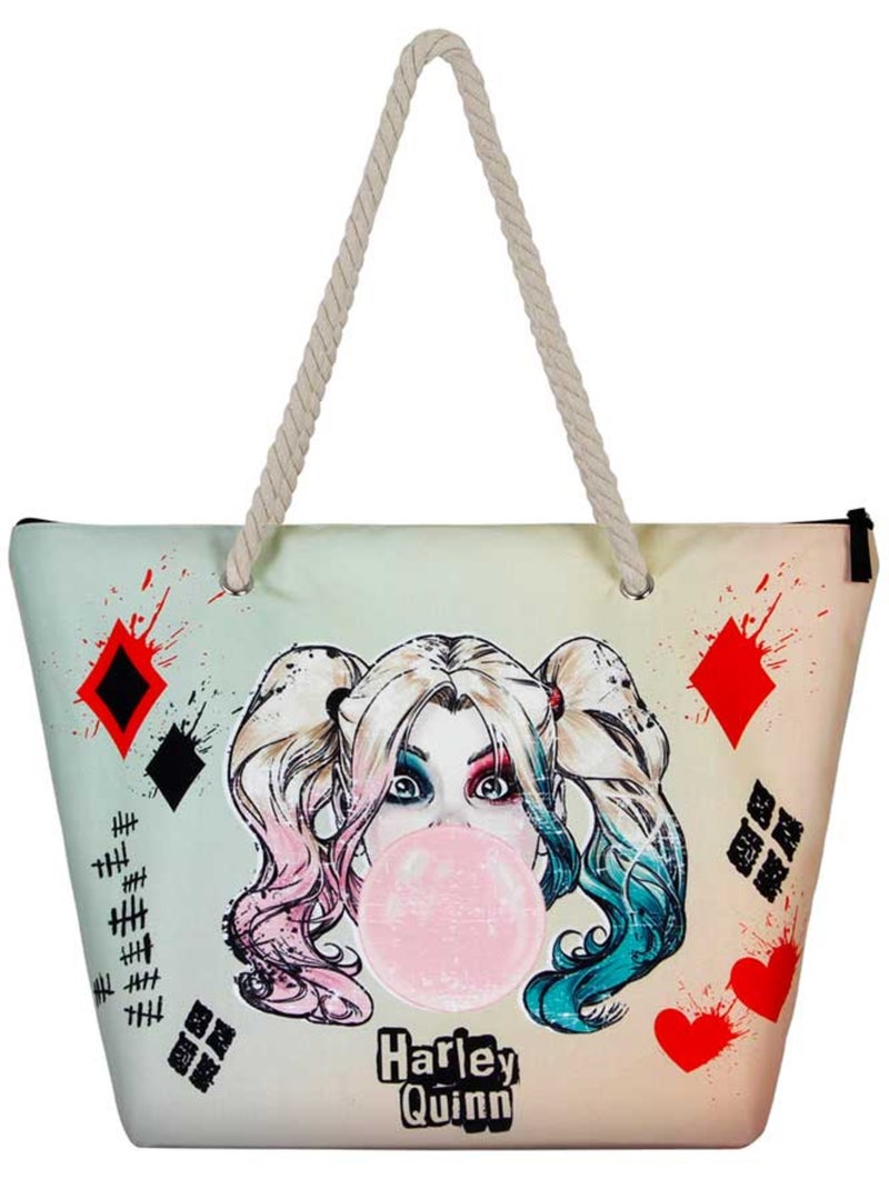 Sac de Plage Soleil - DC Comics Harley Quinn Mad Love - Beige - Taille Unique Beige - Kiabi