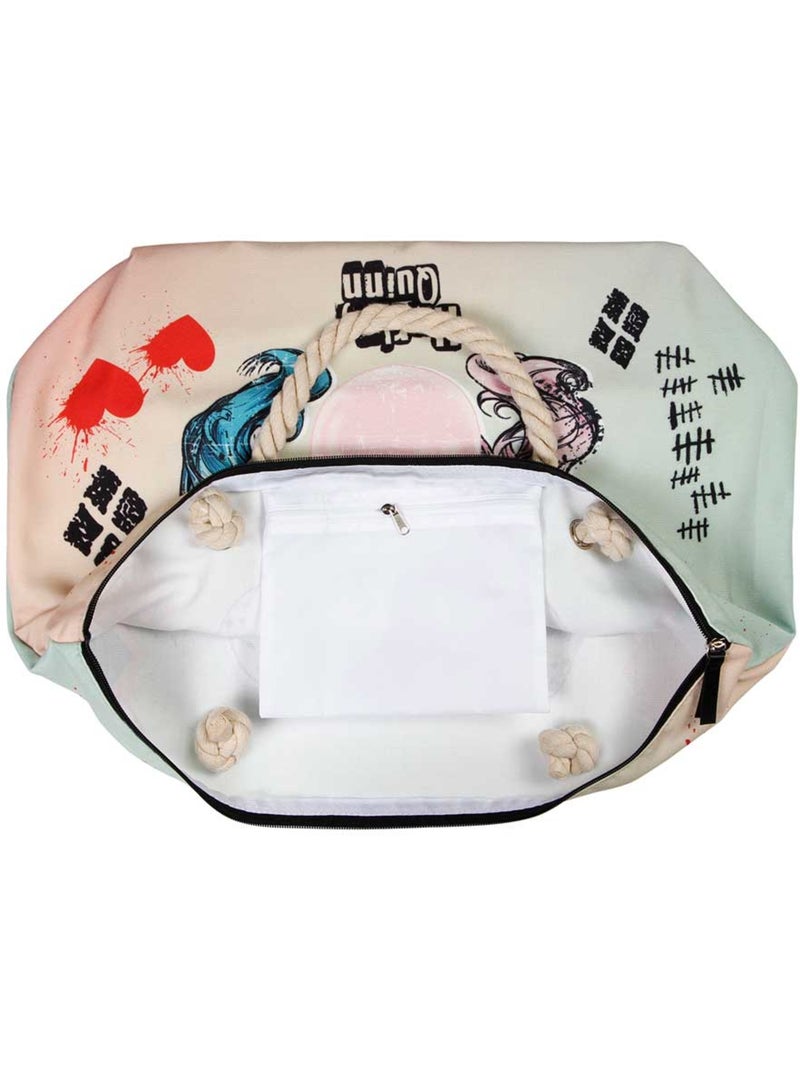 Sac de Plage Soleil - DC Comics Harley Quinn Mad Love - Beige - Taille Unique Beige - Kiabi
