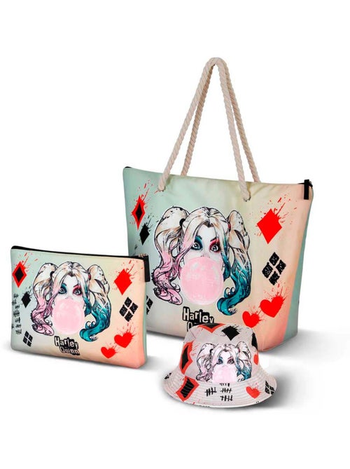 Sac de Plage Soleil - DC Comics Harley Quinn Mad Love - Beige - Taille Unique - Kiabi