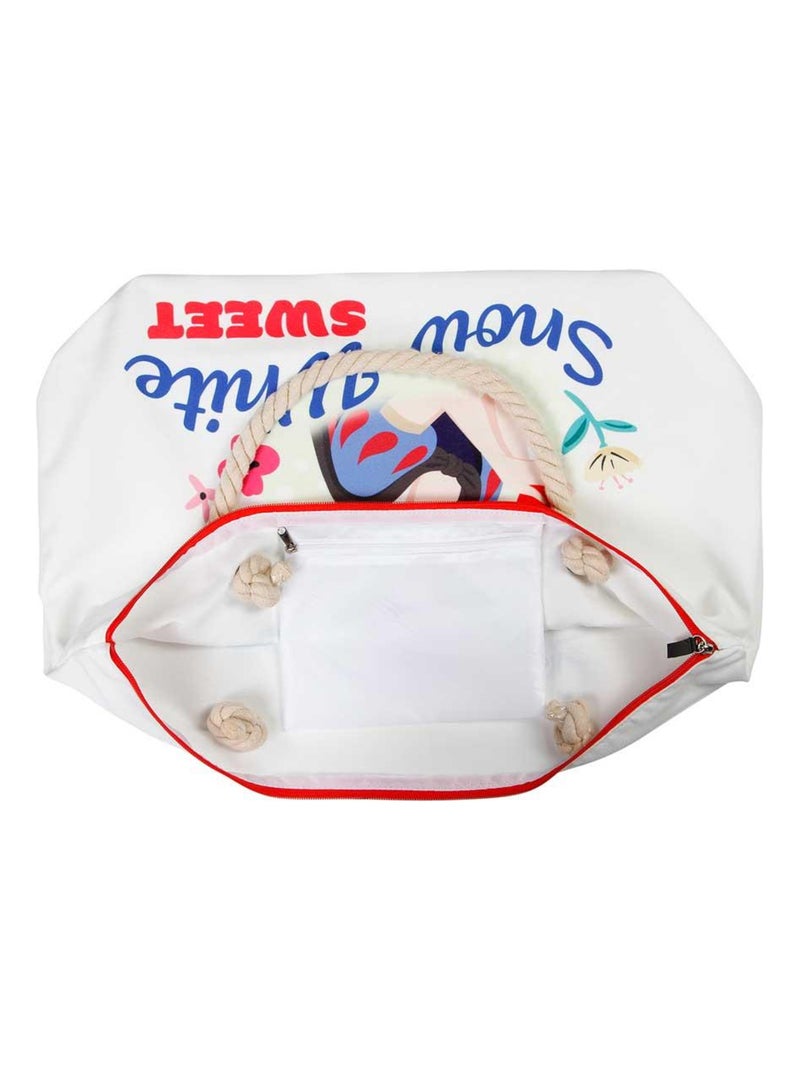 Sac de Plage Soleil - Disney Blanche-Neige Sweet - Blanc - Taille Unique Blanc - Kiabi