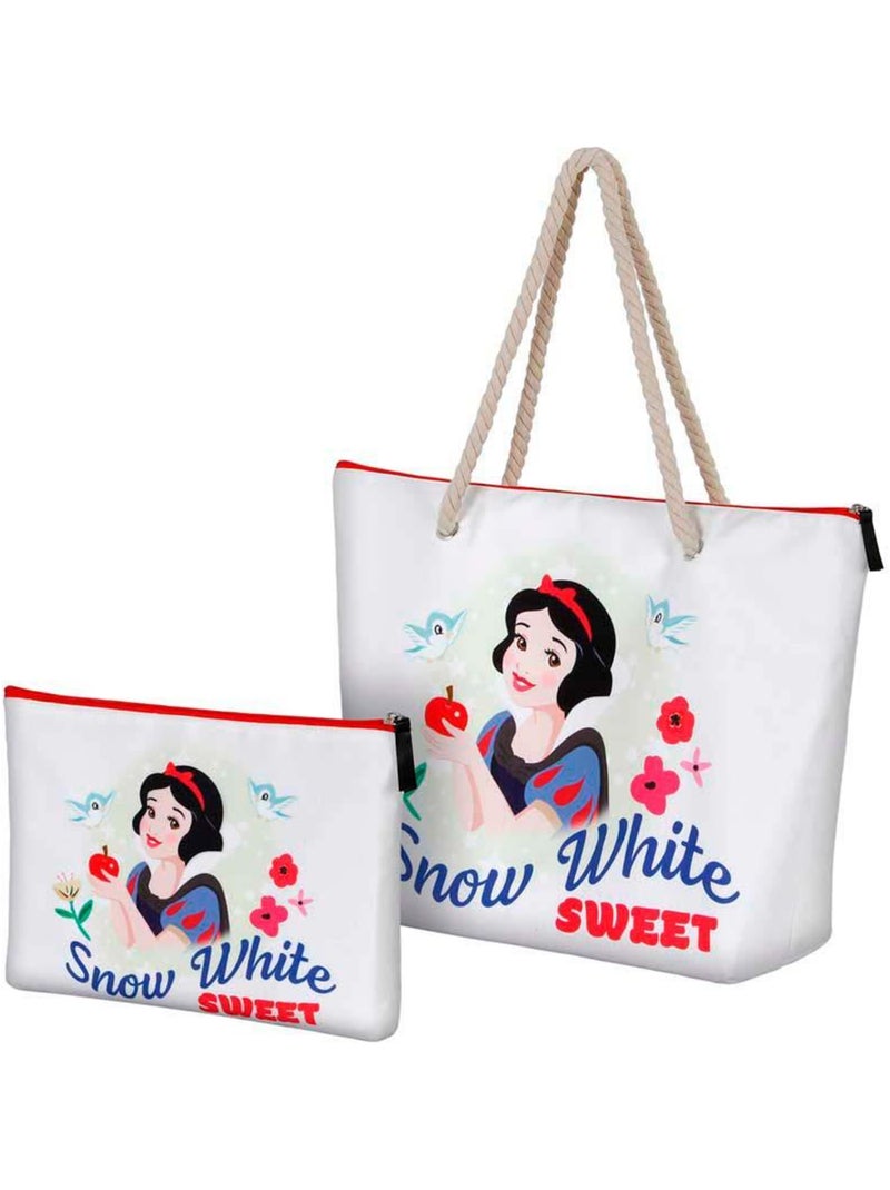 Sac de Plage Soleil - Disney Blanche-Neige Sweet - Blanc - Taille Unique Blanc - Kiabi