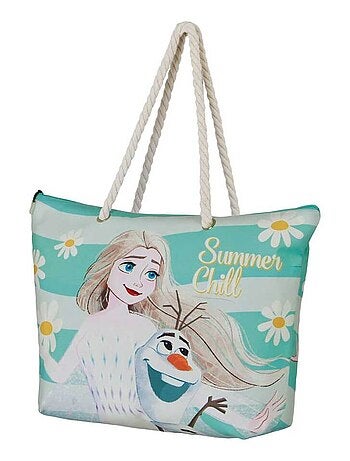 Sac de Plage Soleil - Disney La Reine des Neiges 2 (Frozen) Chill - Bleu - Taille Unique