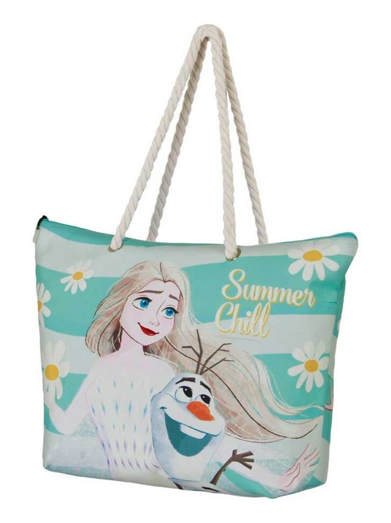 Sac de Plage Soleil - Disney La Reine des Neiges 2 (Frozen) Chill - Bleu - Taille Unique Bleu - Kiabi