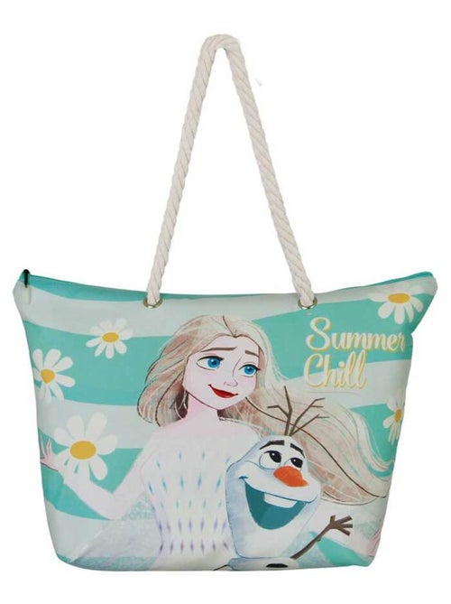 Sac de Plage Soleil - Disney La Reine des Neiges 2 (Frozen) Chill - Bleu - Taille Unique - Kiabi