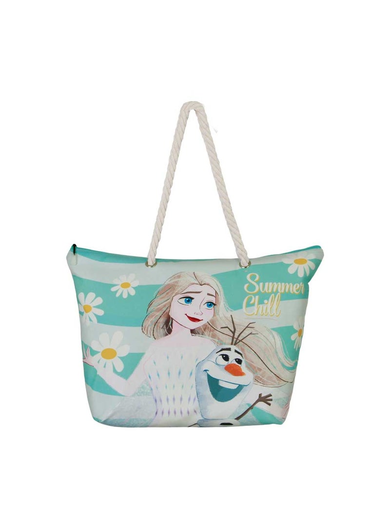Sac de Plage Soleil - Disney La Reine des Neiges 2 (Frozen) Chill - Bleu - Taille Unique Bleu - Kiabi