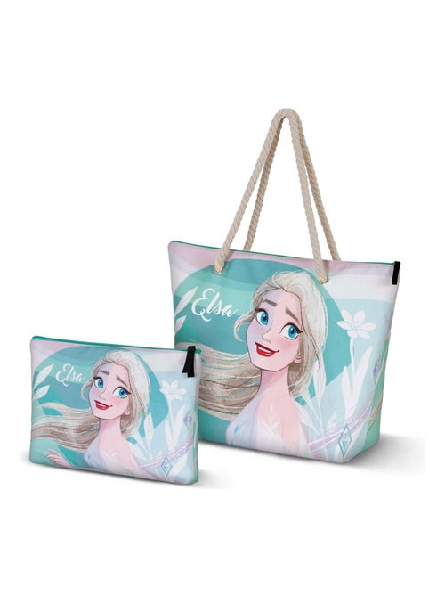Sac de Plage Soleil - Disney La Reine des Neiges 2 (Frozen) Summer - Bleu - Taille Unique - Kiabi