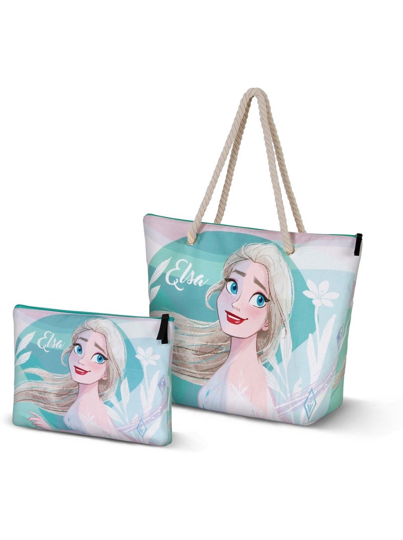 Sac de Plage Soleil - Disney La Reine des Neiges 2 (Frozen) Summer - Bleu - Taille Unique Bleu - Kiabi