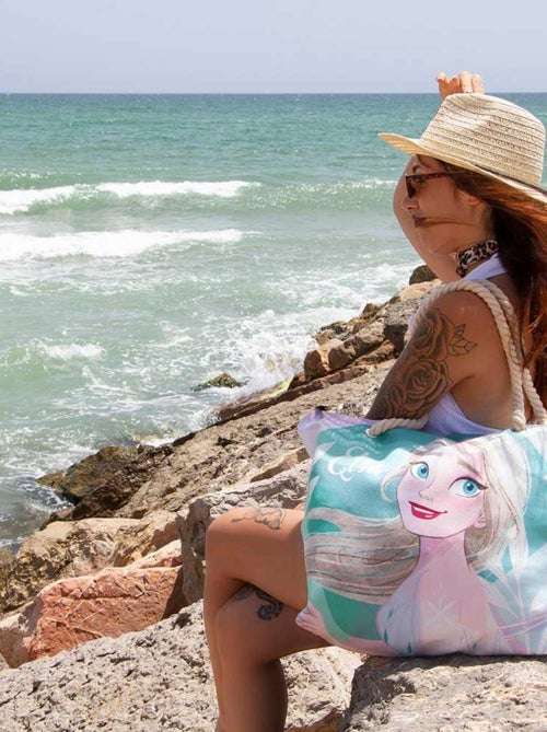 Sac de Plage Soleil - Disney La Reine des Neiges 2 (Frozen) Summer - Bleu - Taille Unique - Kiabi