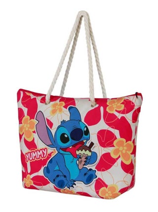 Sac de Plage Soleil - Disney Lilo et Stitch Ice Cream - Rose - Taille Unique