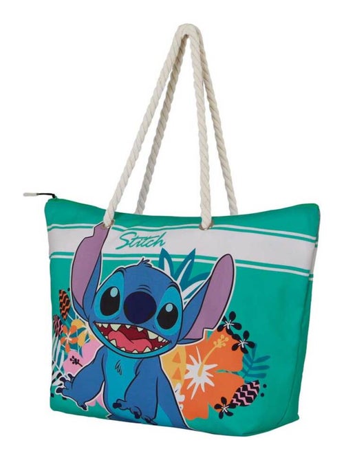 Sac de Plage Soleil - Disney Lilo et Stitch Tropic - Bleu - Taille Unique - Kiabi