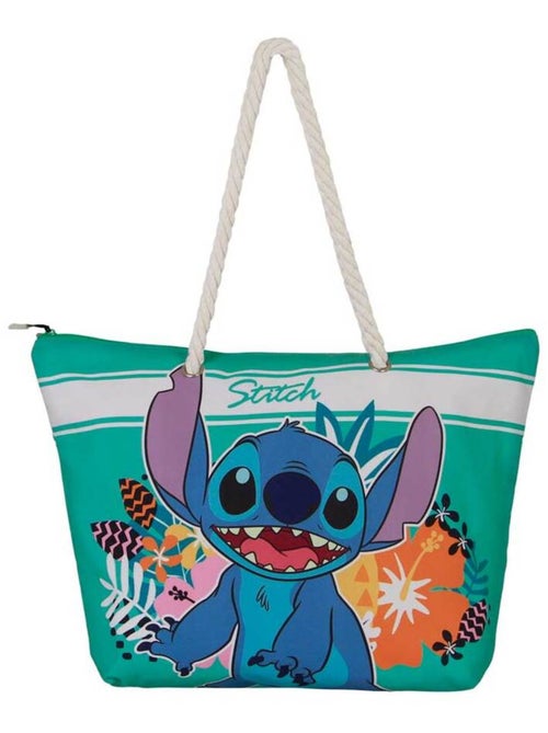 Sac de Plage Soleil - Disney Lilo et Stitch Tropic - Bleu - Taille Unique - Kiabi