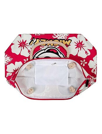 Sac de Plage Soleil - Disney Mickey Mouse Hawaii - Rouge - Taille Unique