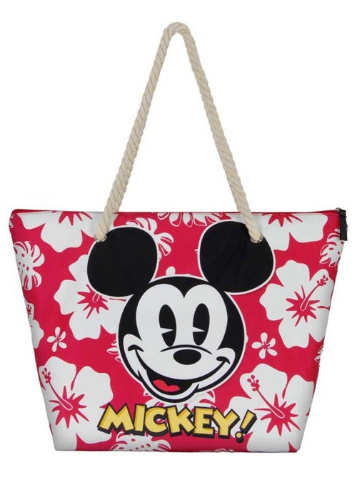 Sac de Plage Soleil - Disney Mickey Mouse Hawaii - Rouge - Taille Unique - Kiabi