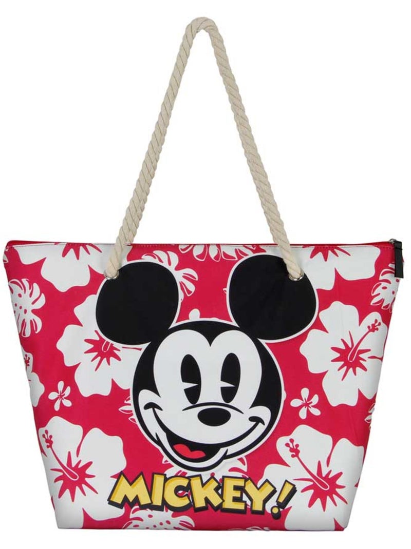 Sac de Plage Soleil - Disney Mickey Mouse Hawaii - Rouge - Taille Unique Rouge - Kiabi