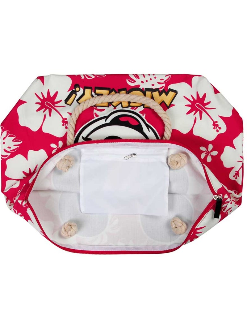 Sac de Plage Soleil - Disney Mickey Mouse Hawaii - Rouge - Taille Unique Rouge - Kiabi