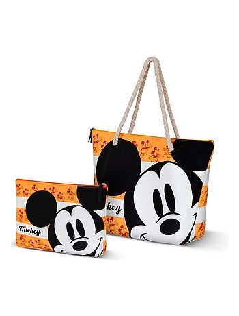 Sac de Plage Soleil - Disney Mickey Mouse Orange - Orange - Taille Unique
