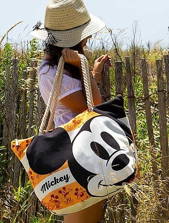 Sac de Plage Soleil - Disney Mickey Mouse Orange - Orange - Taille Unique